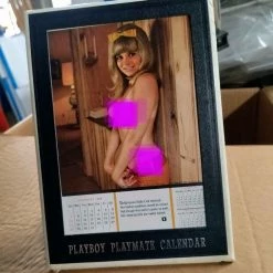 Vendora Vintage Playboy Playmate Calenbar έτους 1968 Printeb In U.S.A.