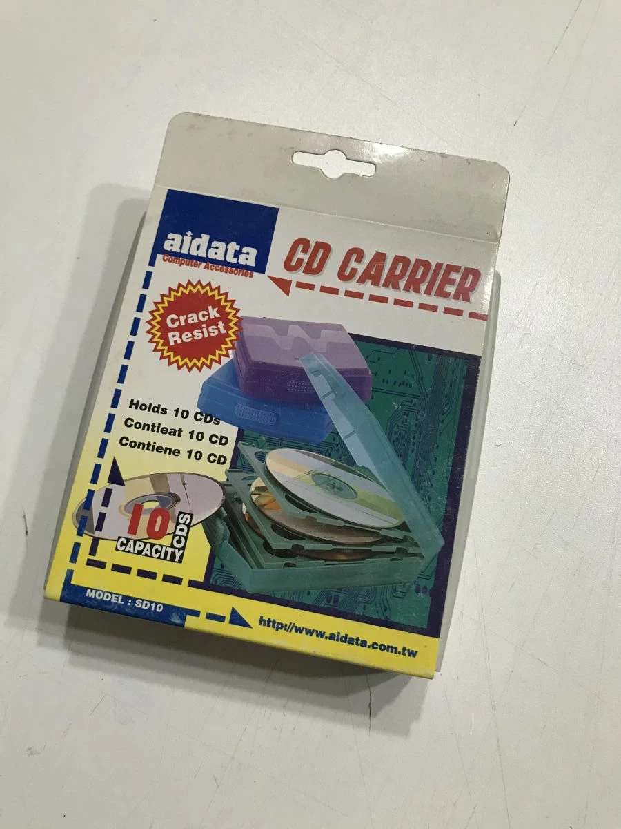 Vendora Aidata CD Carrier: Σκληρή θήκη της Aidata για μεταφορά 10 CD ή DVD - Image 3