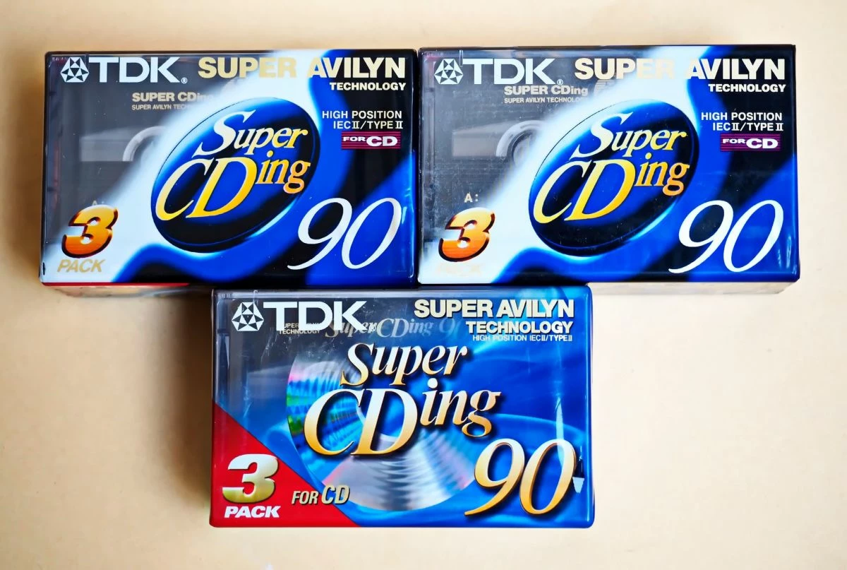 Vendora Κασέτες ήχου σφραγισμένες, Χρωμίου 9 τεμ. TDK C90