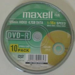 Vendora MAXELL DVD-R P10(CAKEBOX)16 X