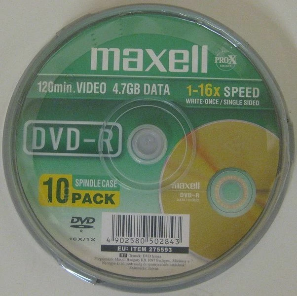 Vendora MAXELL DVD-R P10(CAKEBOX)16 X
