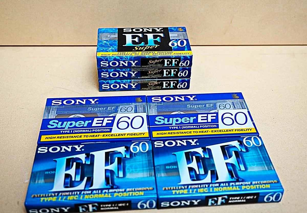 Vendora Κασέτες ήχου σφραγισμένες, Sony EF60, 7 τεμάχια