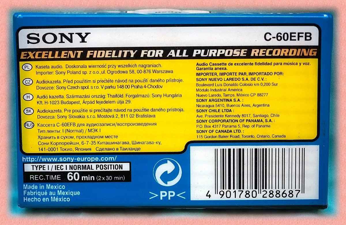 Vendora Κασέτες ήχου σφραγισμένες Sony EF 60 - Image 2