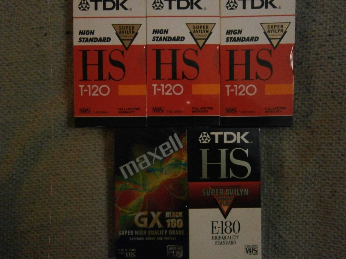 Vendora VHS-Βιδεοκασσετες καινουριες σφραγισμενες 5 τεμαχια