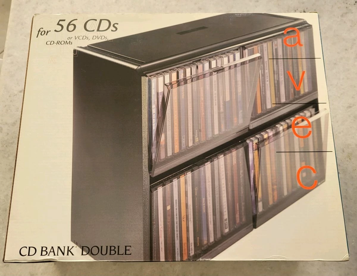 Vendora Θήκη για 56 CD/καινούργια στο κουτί της/μαύρο χρώμα CD BANK II - Image 8