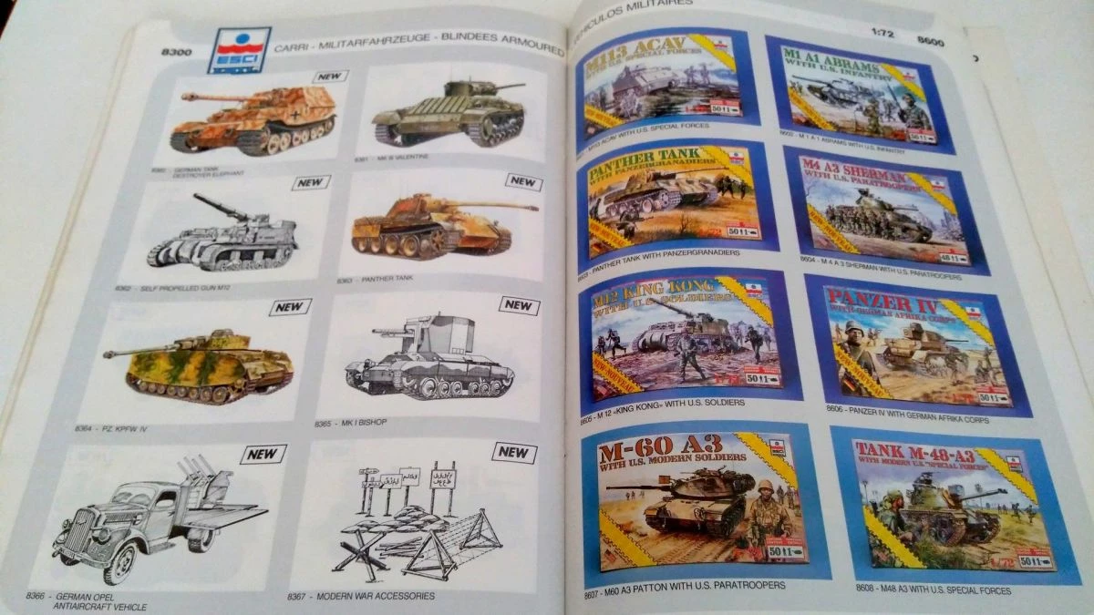 Vendora Μοντελισμός Κατάλογος 1989 '' ESCI '' Plastic Hobby Kits - Image 2