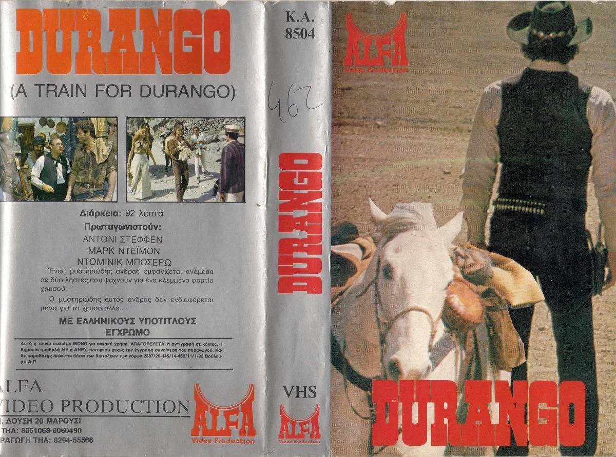Vendora DURANGO - A TRAIN FOR DURANGO ΕΝΑ ΕΞΑΙΡΕΤΙΚΟ ΓΟΥΕΣΤΕΡΝ ΜΕ ΠΡΩΤΑΓΩΝΙΣΤΕΣ ΑΝΤΟΝΙ ΣΤΕΦΦΕΝ - ΜΑΡΚ ΝΤΕΙΜΟΝ ΣΠΑΝΙΑ ΒΙΝΤΕΟΚΑΣΕΤΑ !!!