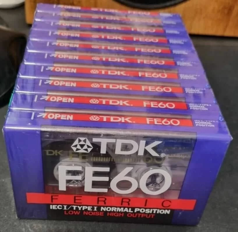 Vendora 10 TDK ΚΑΣΣΕΤΕΣ ΗΧΟΥ ΣΦΡΑΓΙΣΜΕΝΕΣ FE 60