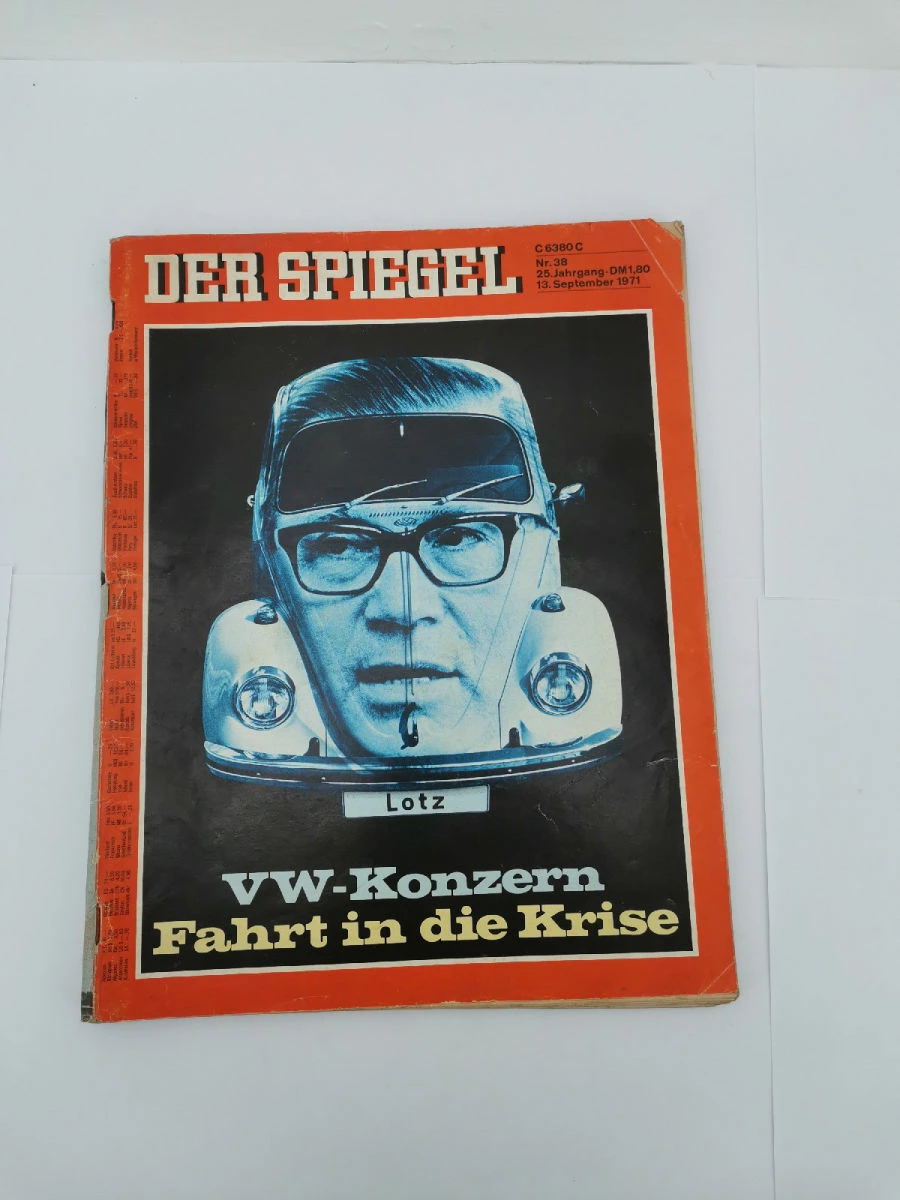 Vendora Περιοδικό Der Spiegel Nr. 38 Εποχής 13 Σεπτεμβρίου 1971
