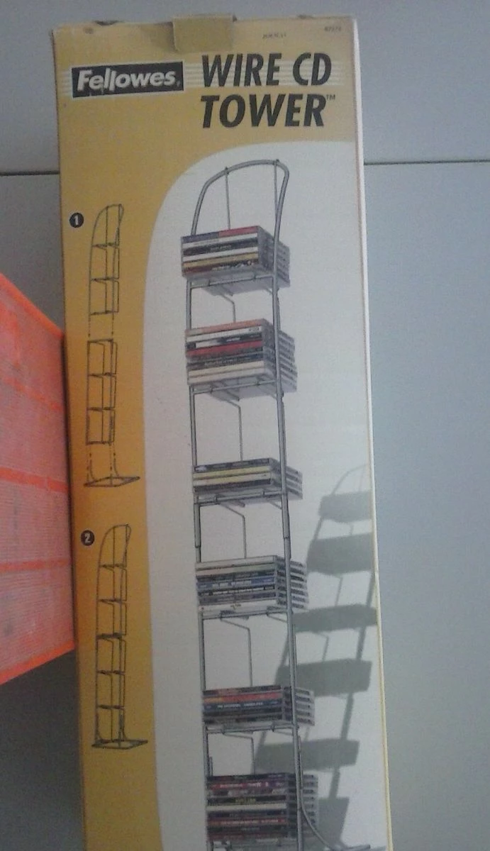 Vendora Επιτραπέζιος - Επιδαπέδιος Πύργος Μεταλλικός για 84 CD/DVD/BDR FELLOWES (ΠΩΛΗΣΗ)