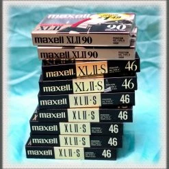 Vendora Κασέτες ήχου Χρωμίου Maxel, πακέτο 9 τεμάχια