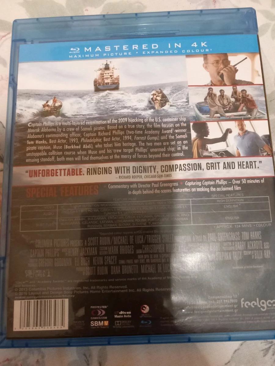 Vendora CAPTAIN PHILLIPS DVD BLU-RAY - Image 2