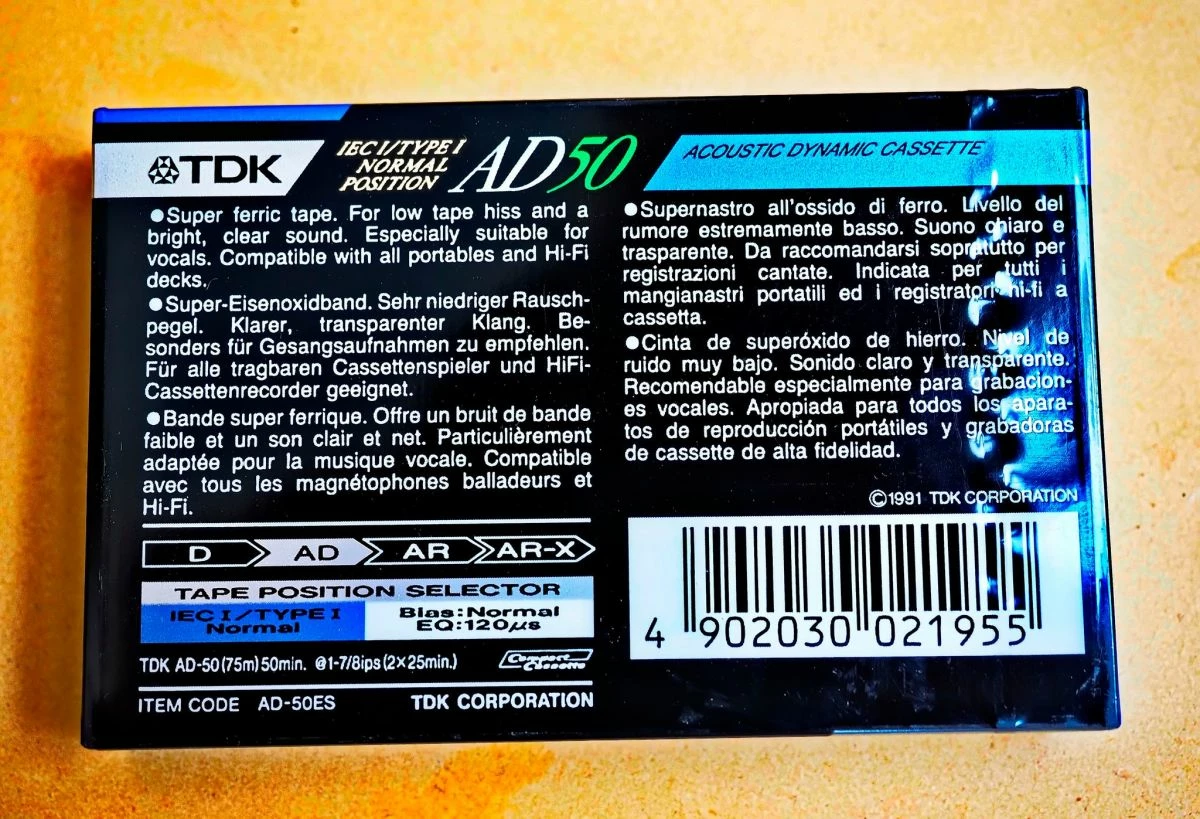 Vendora Κασέτες ήχου σφραγισμένες, 8x TDK AD50 - Image 2