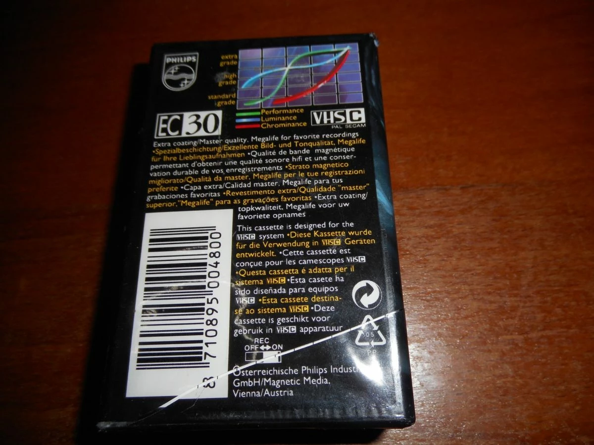 Vendora ΒΙΝΤΕΟΚΑΣΕΤΑ PHILIPS XHG - EC 30 VHS C MEGALIFE VIDEO COMPACT CASSETTE - Image 8
