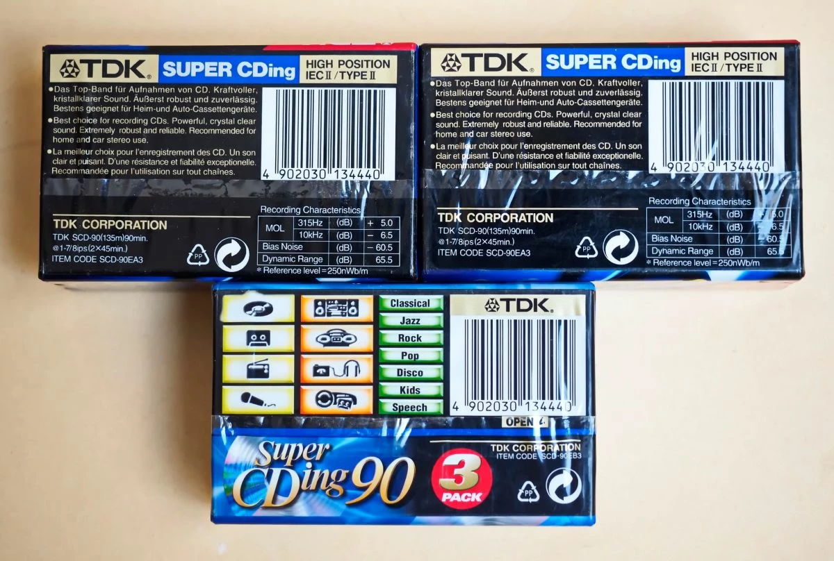 Vendora Κασέτες ήχου σφραγισμένες, Χρωμίου 9 τεμ. TDK C90 - Image 2