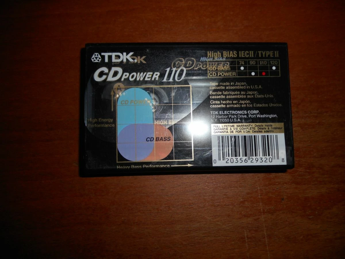 Vendora ΚΑΣΕΤΑ ΗΧΟΥ TDK CD POWER 110 HIGH ENERGY PERFORMANCE - Image 2