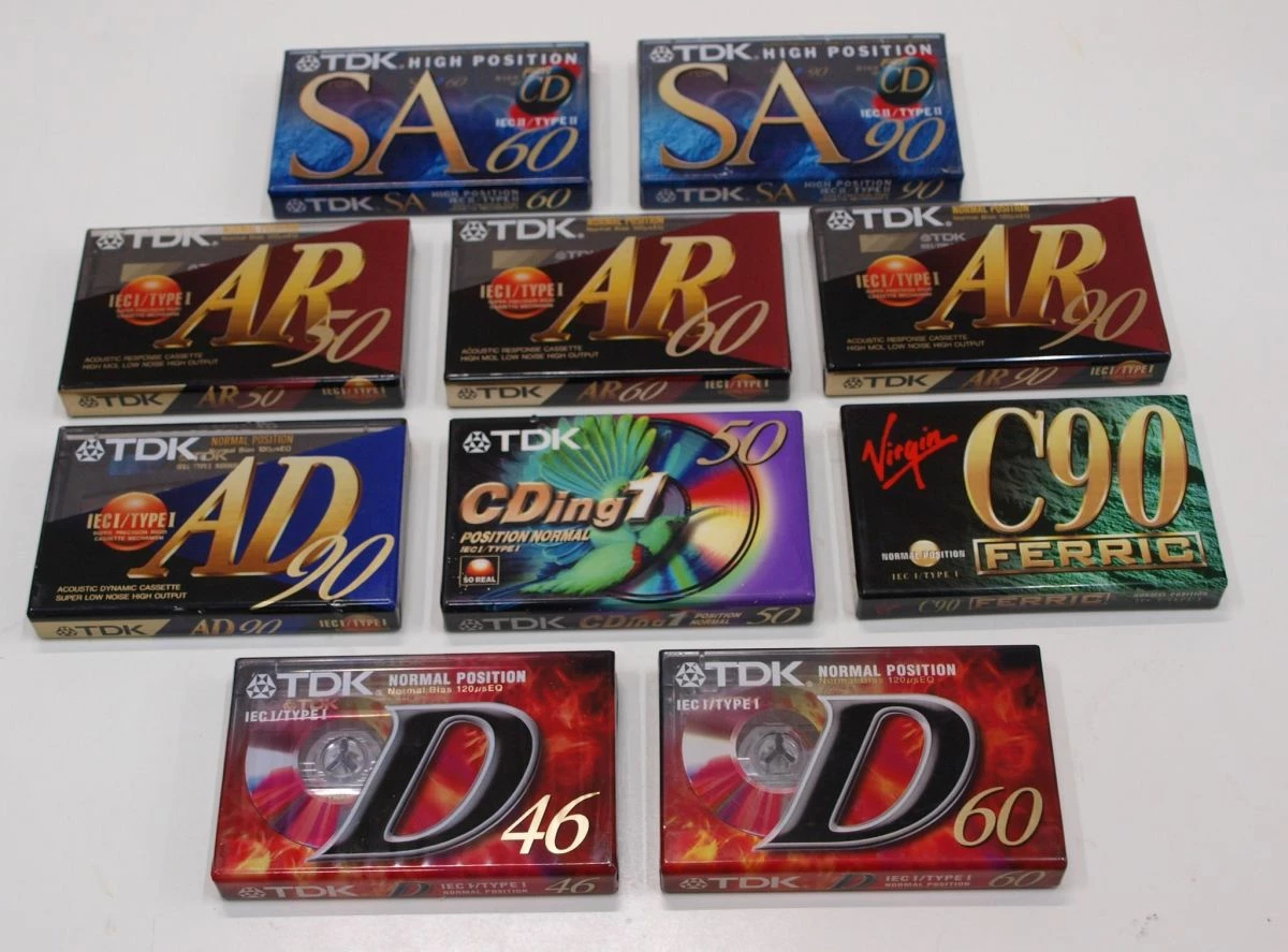 Vendora TDK κασέτες ήχου σφραγισμένες