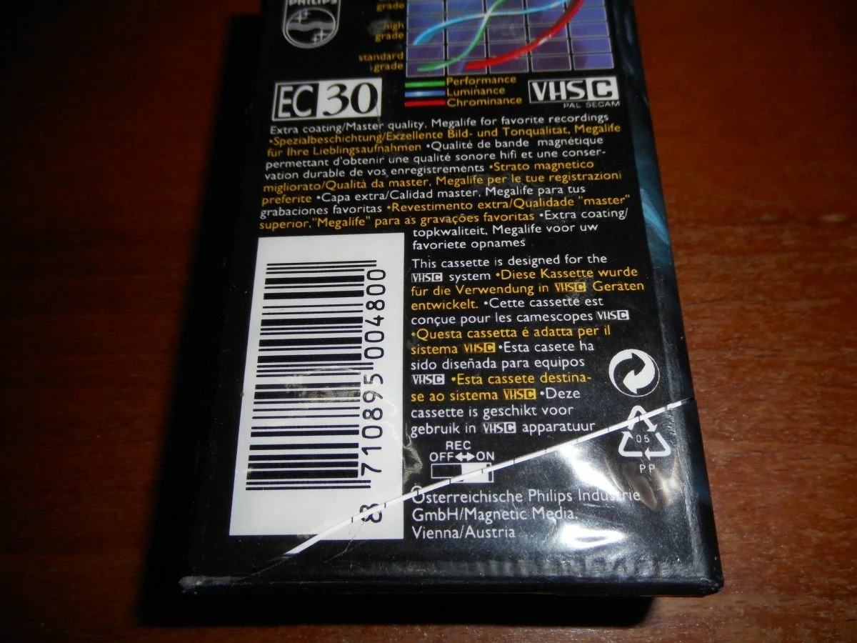 Vendora ΒΙΝΤΕΟΚΑΣΕΤΑ PHILIPS XHG - EC 30 VHS C MEGALIFE VIDEO COMPACT CASSETTE - Image 2