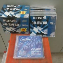 Vendora CDRW (επανεγγράψιμα) Maxell 700mb CD CASE