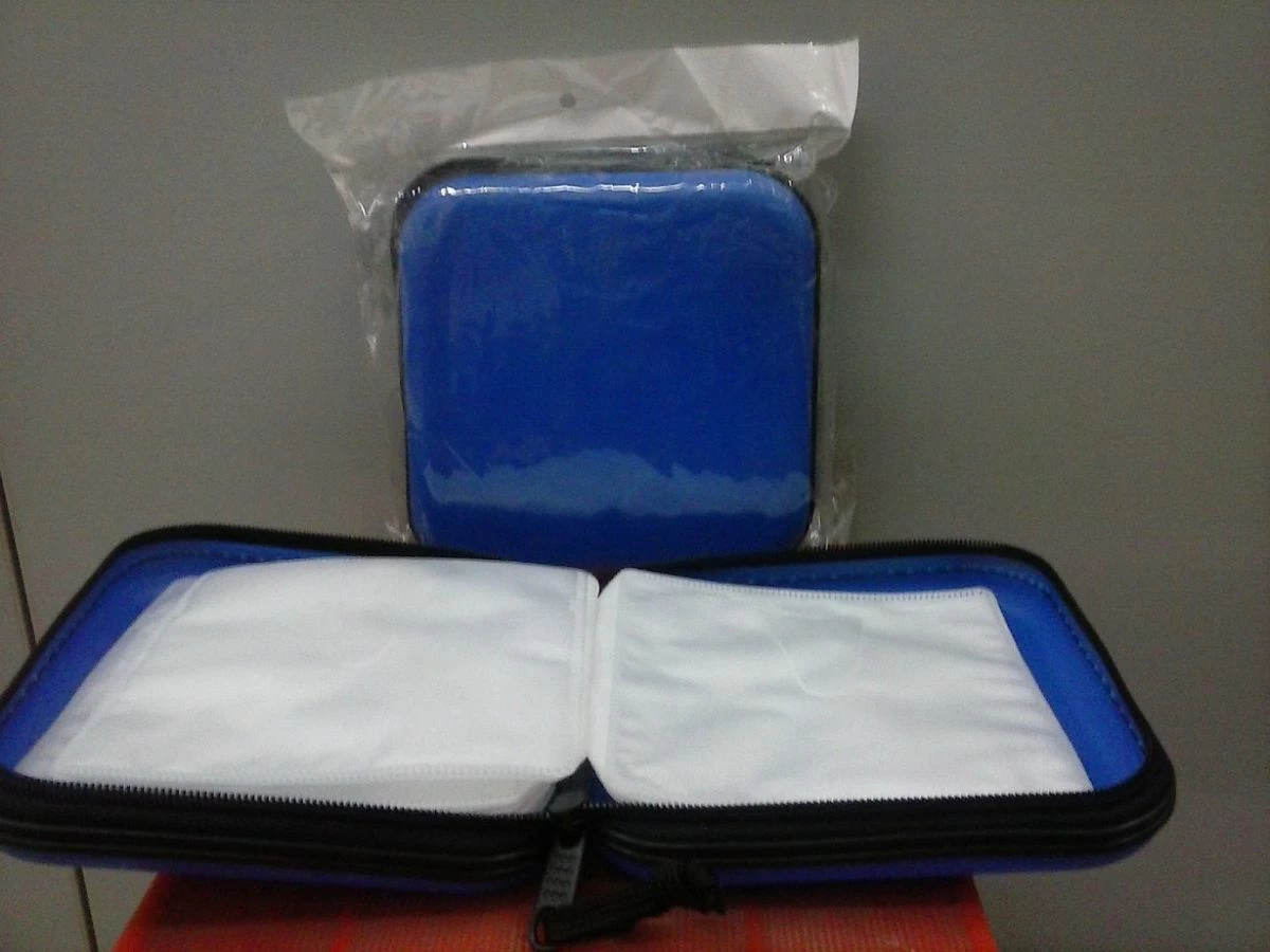 Vendora CD CASE (βαλιτσάκι) 24 CD/DVD/BDR ΣΚΛΗΡΗ Θήκη προστασίας μπλε - Image 2