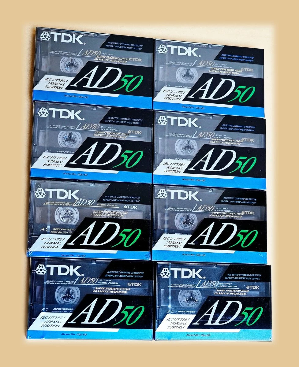 Vendora Κασέτες ήχου σφραγισμένες, 8x TDK AD50