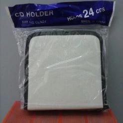 Vendora CD CASE (βαλιτσάκι) 24 CD/DVD/BDR Λευκό ύφασμα