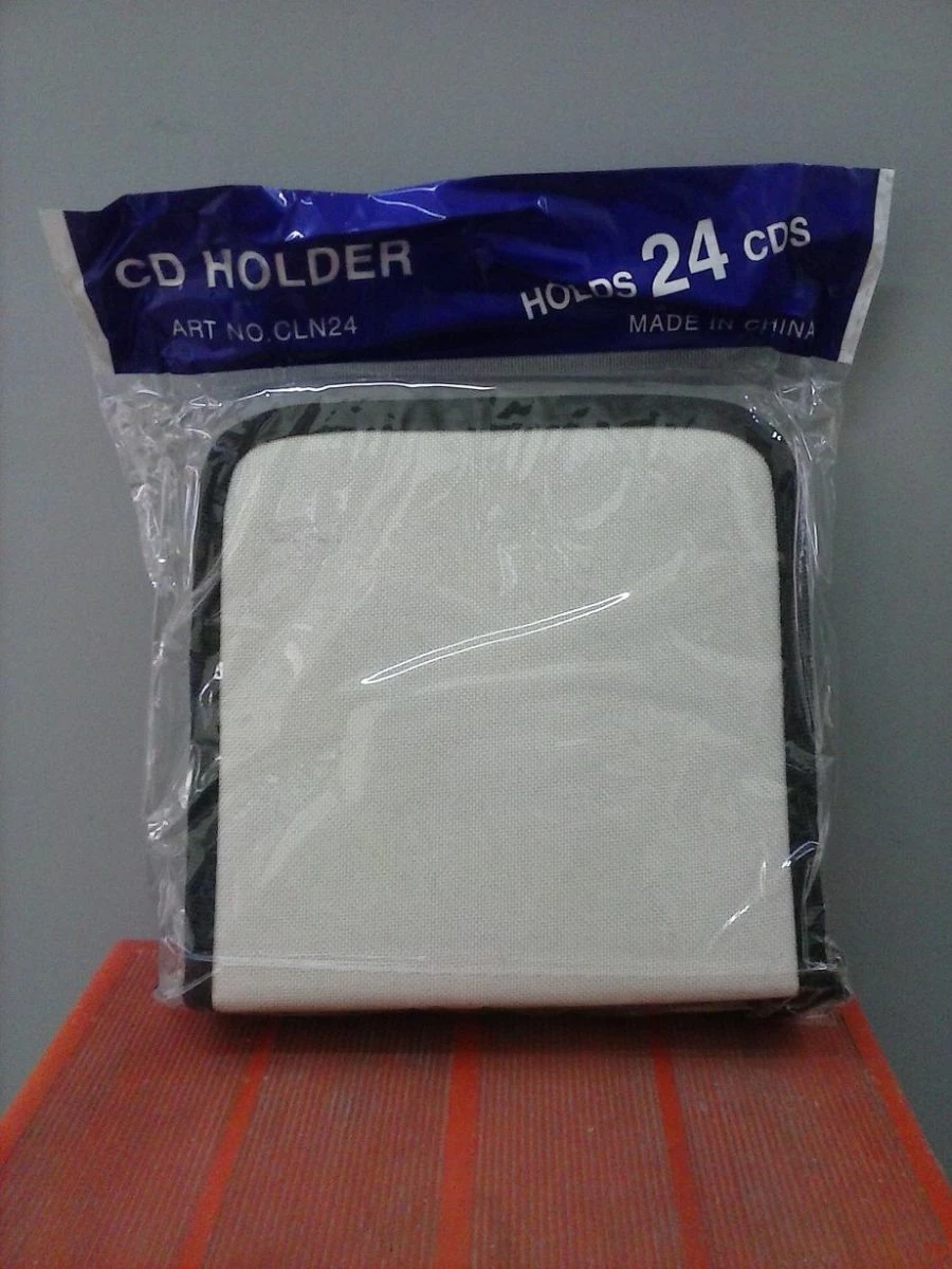 Vendora CD CASE (βαλιτσάκι) 24 CD/DVD/BDR Λευκό ύφασμα