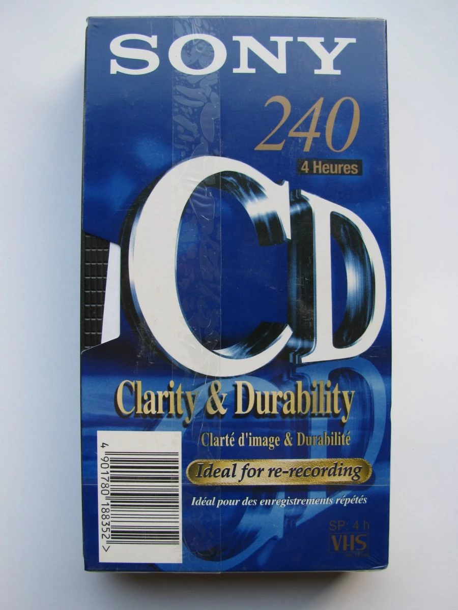 Vendora SONY CD 240 Clarity & Durability VHS Video Kassette SEALED NEU 10 ΤΕΜΑΧΙΑ ΣΦΡΑΓΙΣΜΕΝΕΣ 35 €