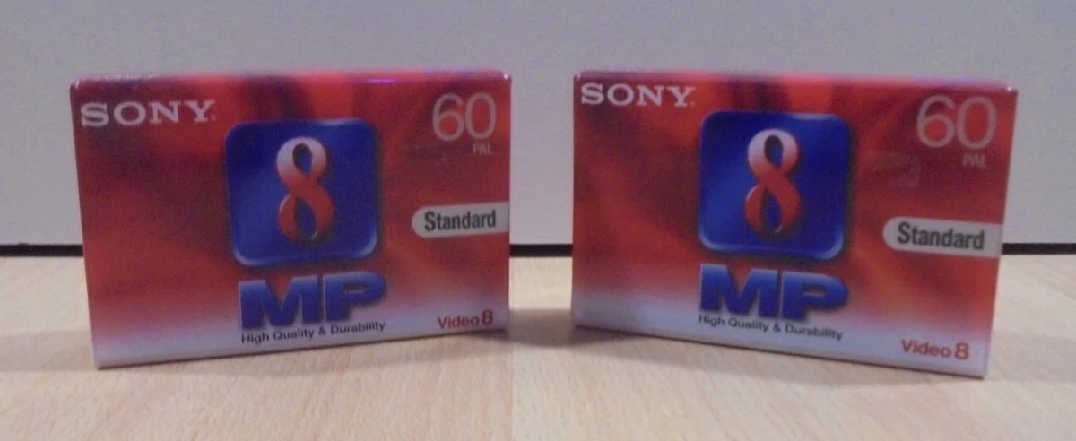 Vendora Sony Video 8 P5-60MP3 δύο κασέτες βιντεοκάμερας 60 λεπτών