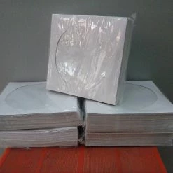 Vendora CD θήκη Χάρτινη λευκή (CD Paper Case White Color) (πακέτο των 50)-(pack Of 50)