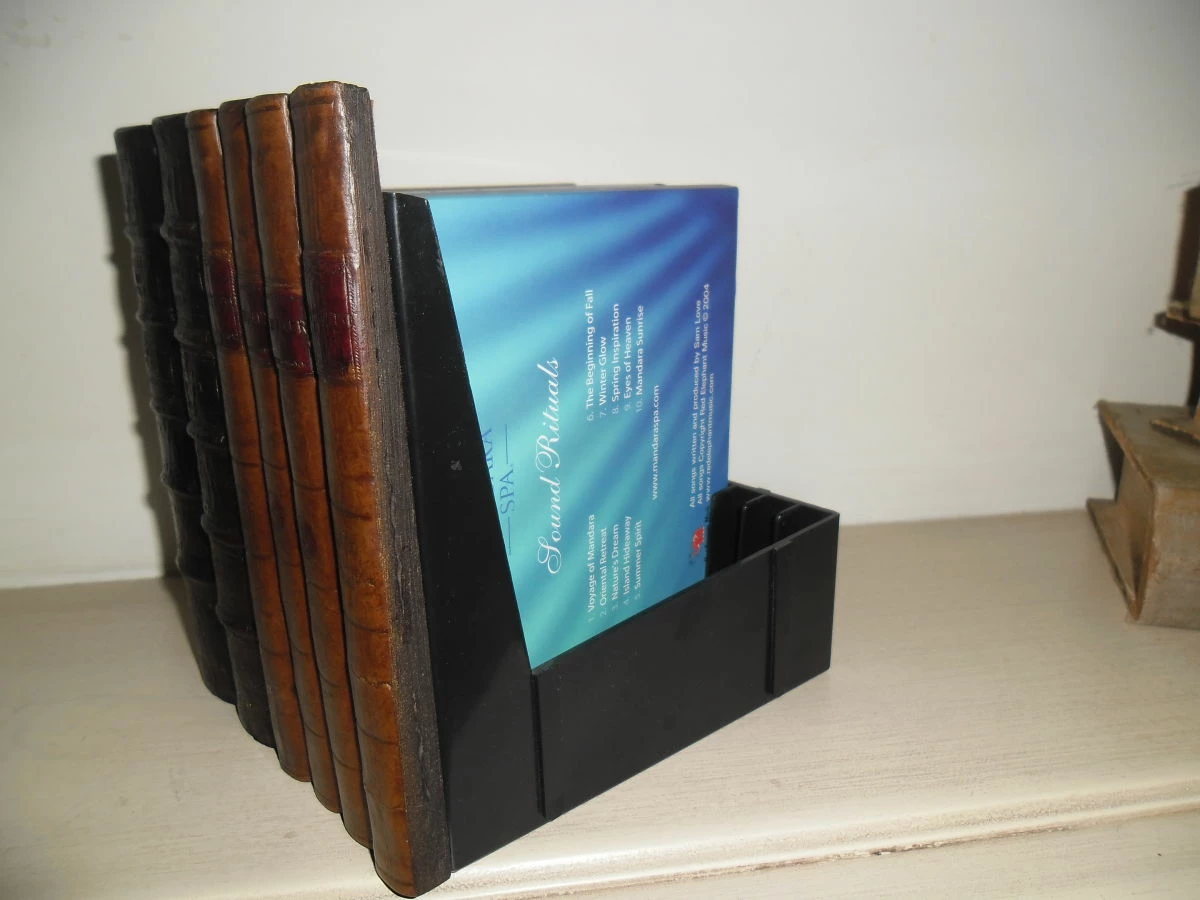 Vendora Δερμάτινη θήκη απομίμηση βιβλίου για CD/DVD - Image 4